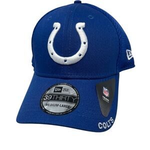 New Era NFL 39Thirty Indianapolis Colts Blue & White Embroidered Sports Hat NWT